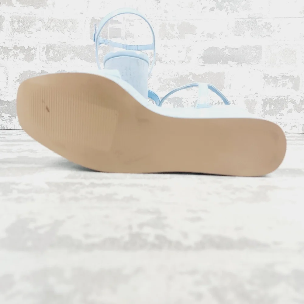 New MADDEN GIRL Theo-c Platform Wedge In Blue i730